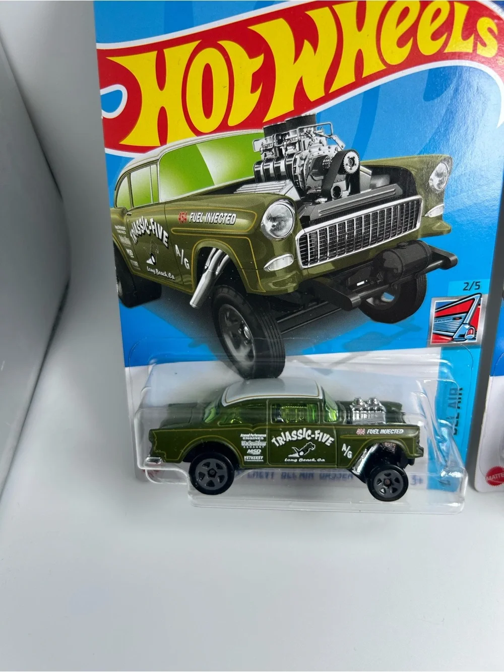 Hot Wheels Chevy Lot of 2x-‘55 Chevy Bel Air Gasser Purple & Green Chevy Bel Air